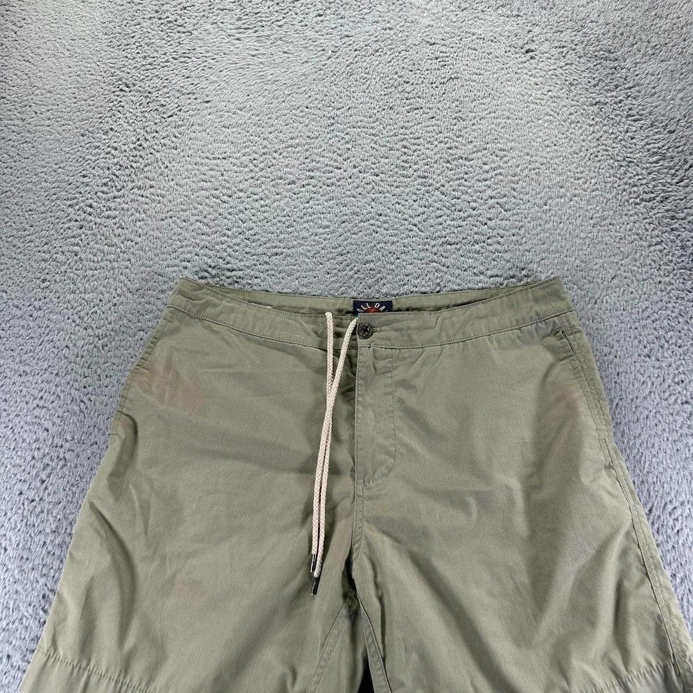 Faherty All Day Shorts Men 35‎ Green Polyester Chino Outdoor Drawstring Beach